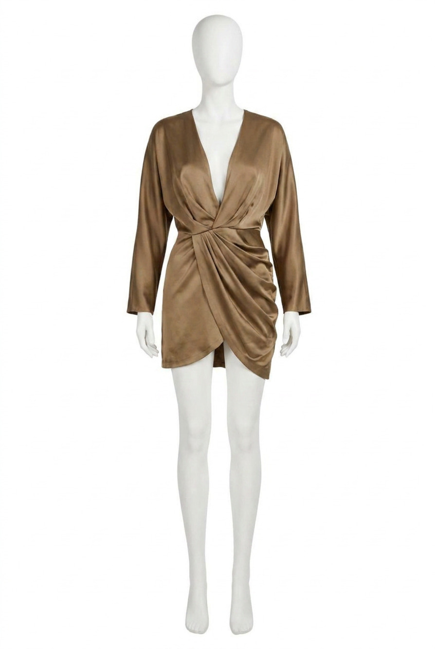 NEW SIGNIFICANT OTHER samara mini dress in sage